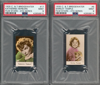 1935 C & T Bridgewater "Film Stars-4th Series" Complete Set (48) – Featuring Shirley Temple and Katharine Hepburn